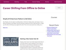 Tablet Screenshot of careershifting.com